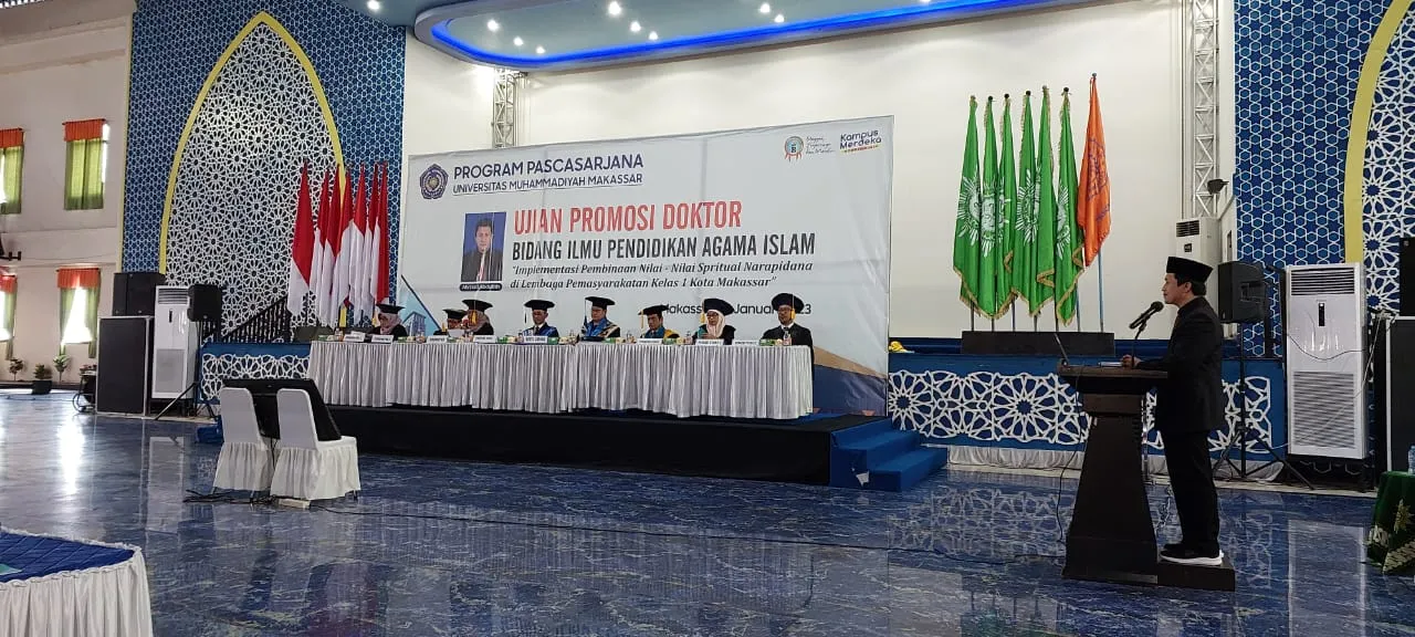 Universitas Muhammadiyah Makassar Gelar Sidang Promosi Doktor Perdana Prodi S3 Pendidikan Agama Islam